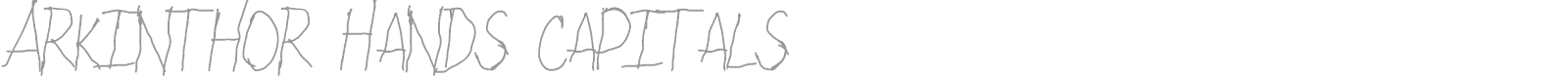 Arkinthor Hands font preview